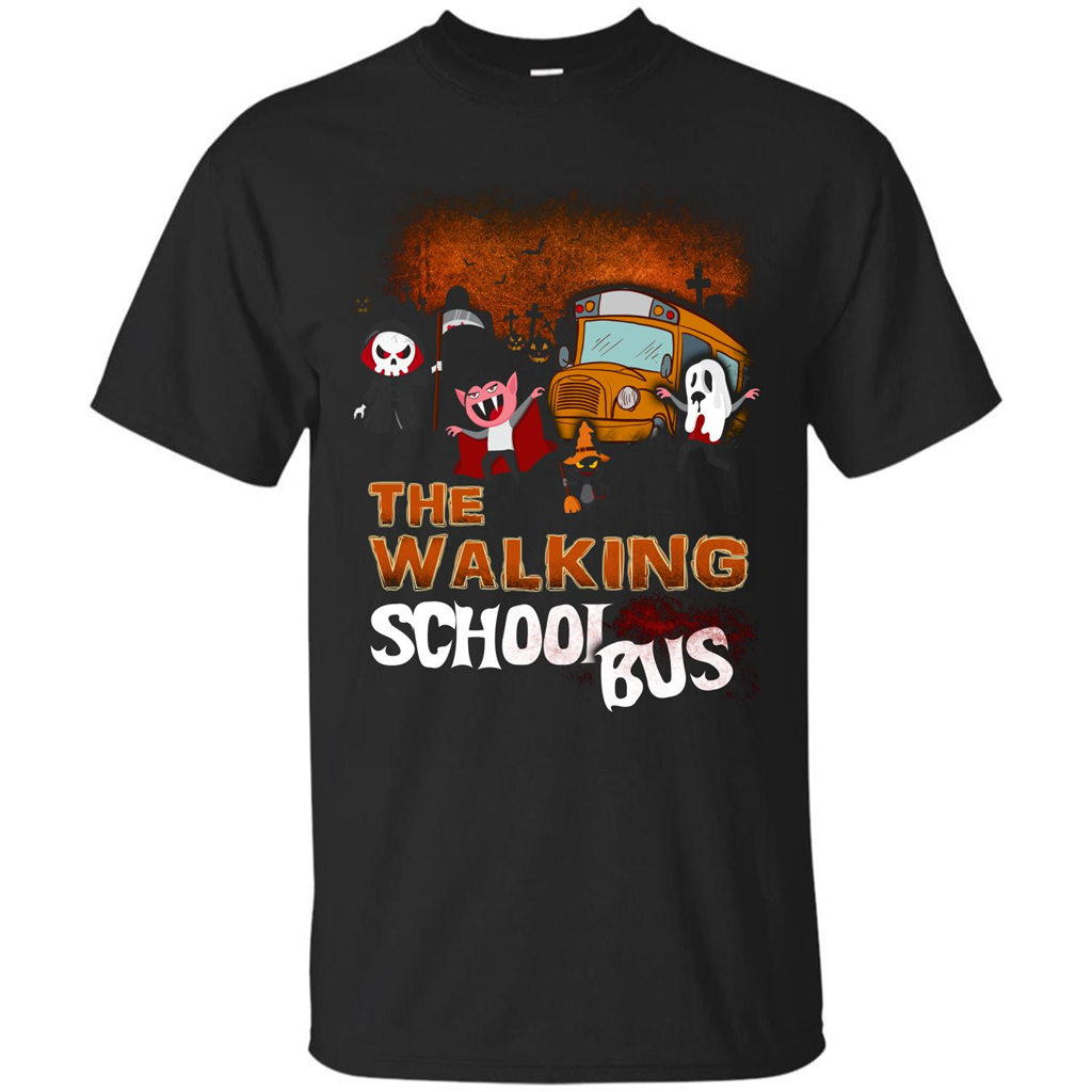 Halloween T-shirt The Walking School Bus T-shirt Black
