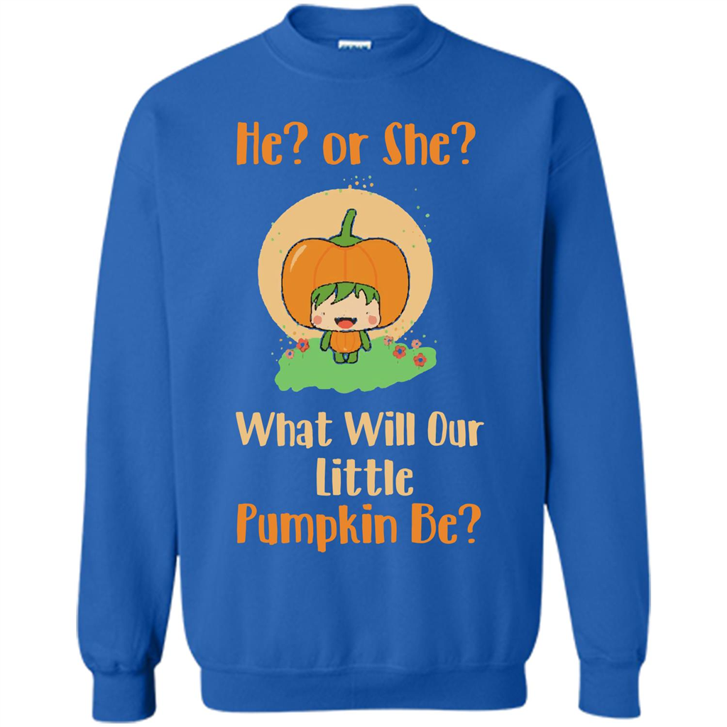 Halloween T-shirt What Will Our Little Pumpkin Be T-shirt