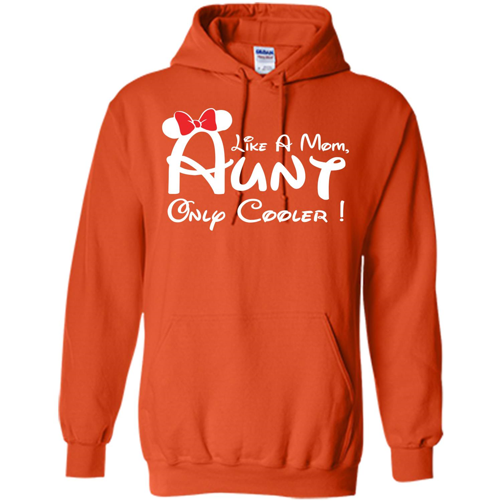 Aunt T-shirt Aunt Like A Mom Only Cooler T-shirt Orange