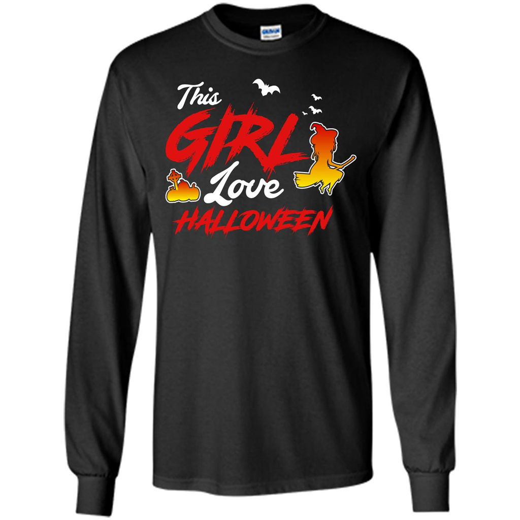 Halloween T-shirt This Girl Love Halloween Black