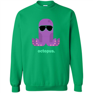Sunglasses Hipster Squid T-shirt Sea Animals Octopus T-Shirt