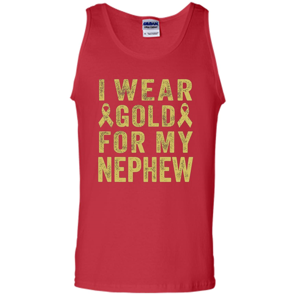 I Wear Gold For My Nephew T-shirt Red