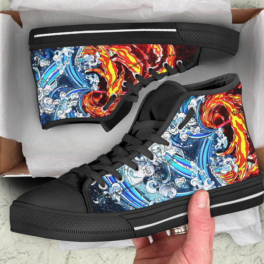 Breathing Technique High Top Shoes Black