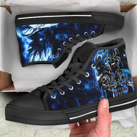 Dragon Ball Vegeta High Top Shoes White