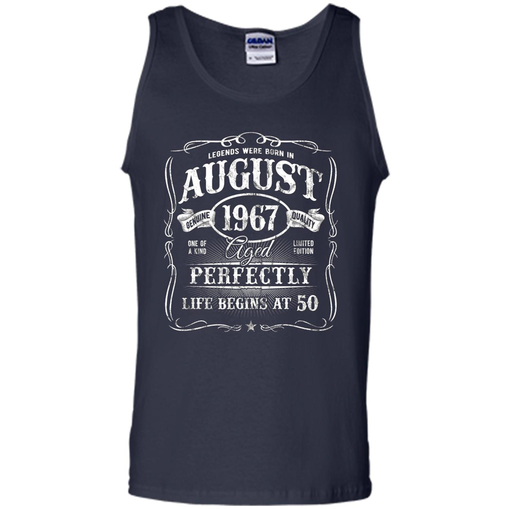 Legends Were Born In August 1967 T-shirt Navy