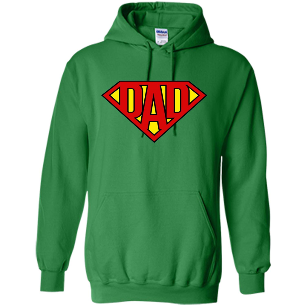 Fathers Day T-shirt Super Dad Irish Green
