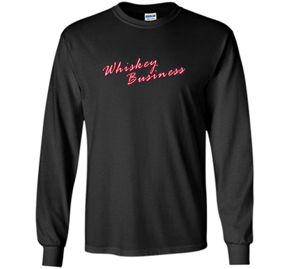Whiskey Business Drinking 80's T-shirt shirt Black