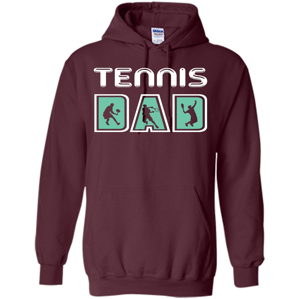 Tennis Lover T-shirt Tennis Dad Maroon