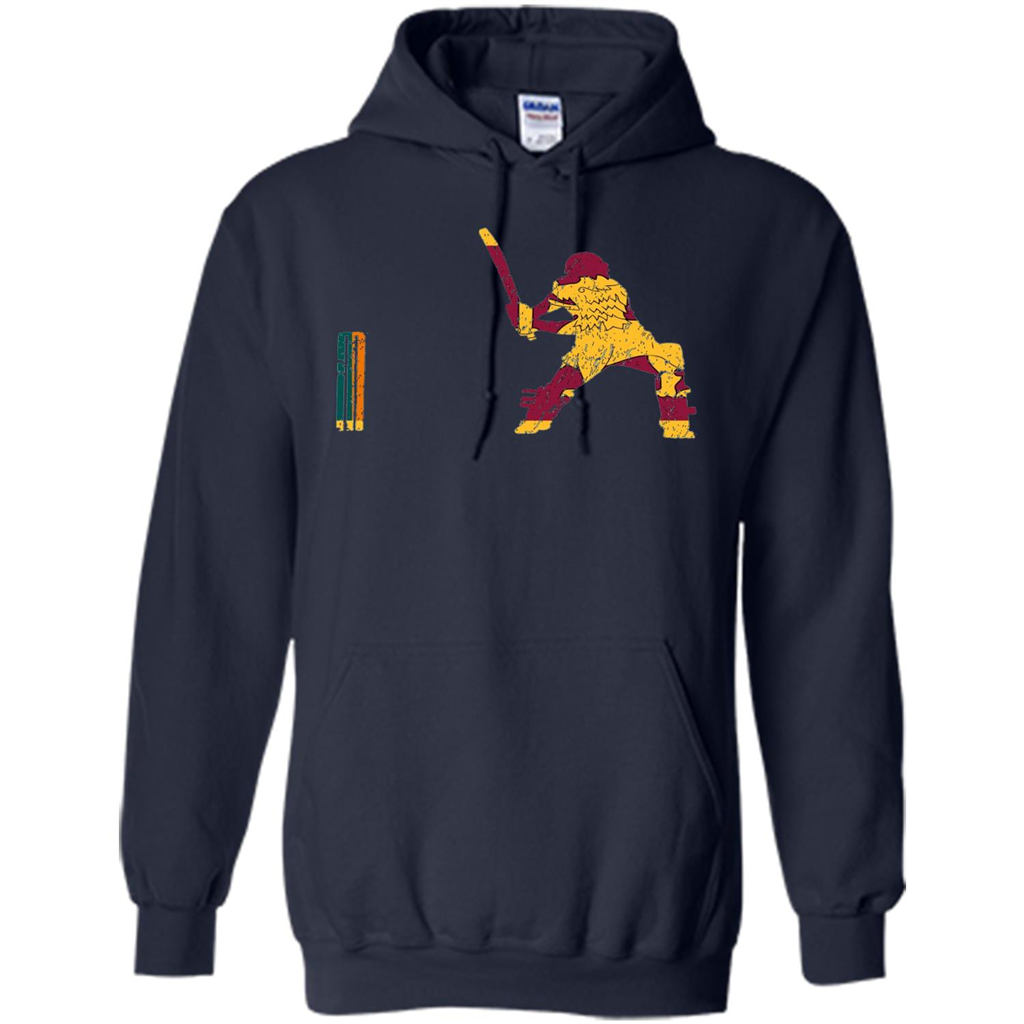 American Football T-shirt Sri Lankan Cricketer Batsman Wicket Cricket Match Navy