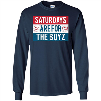 Saturdays Are For The Boyz T-shirt Navy