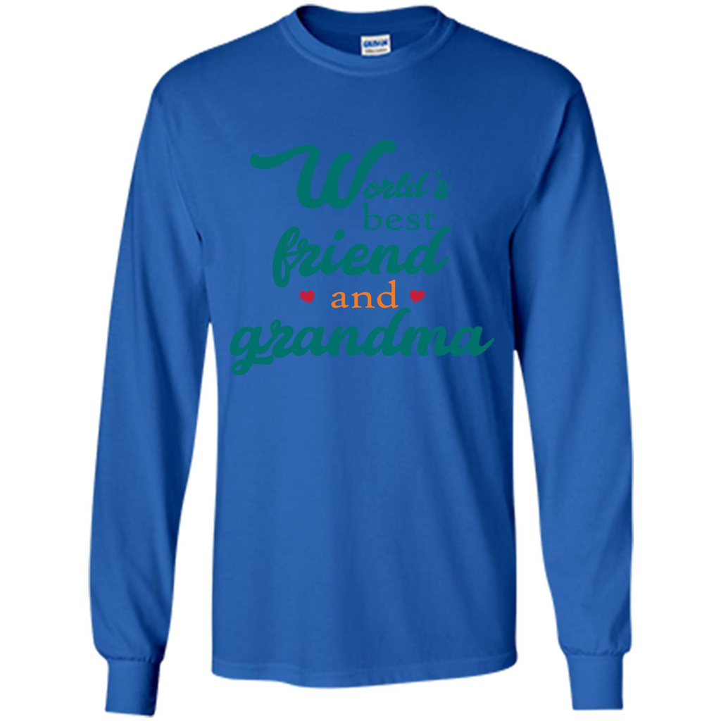 Grandma T-shirt World‰۪s Best Friend And Grandma Royal