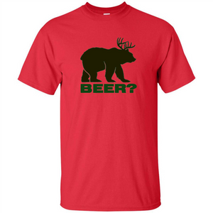 Bear Deer Bear Beer Funny T-shirt