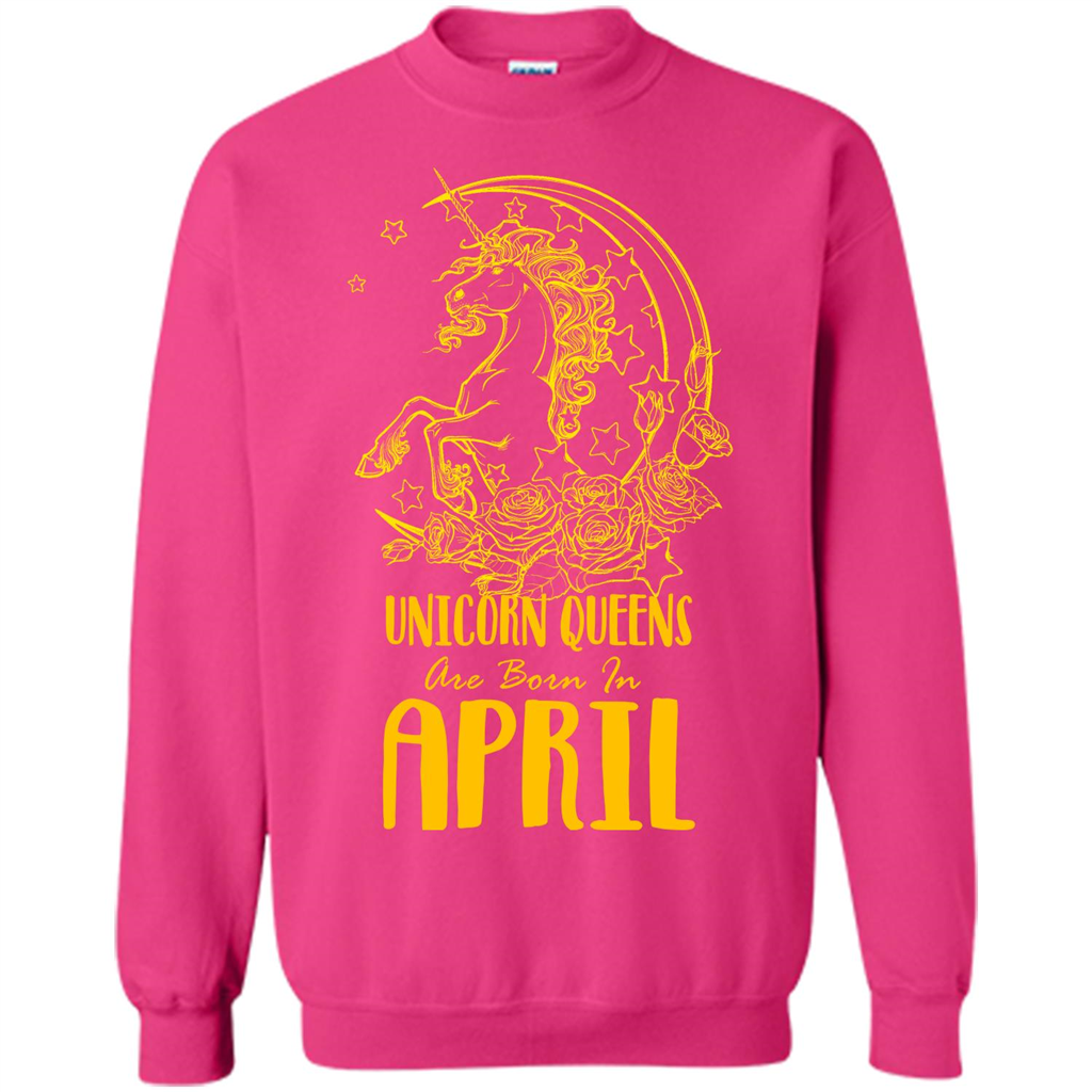 April Unicorn T-shirt Unicorn Queens Are Born In April Heliconia