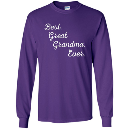 Best Great Grandma Ever T-shirt