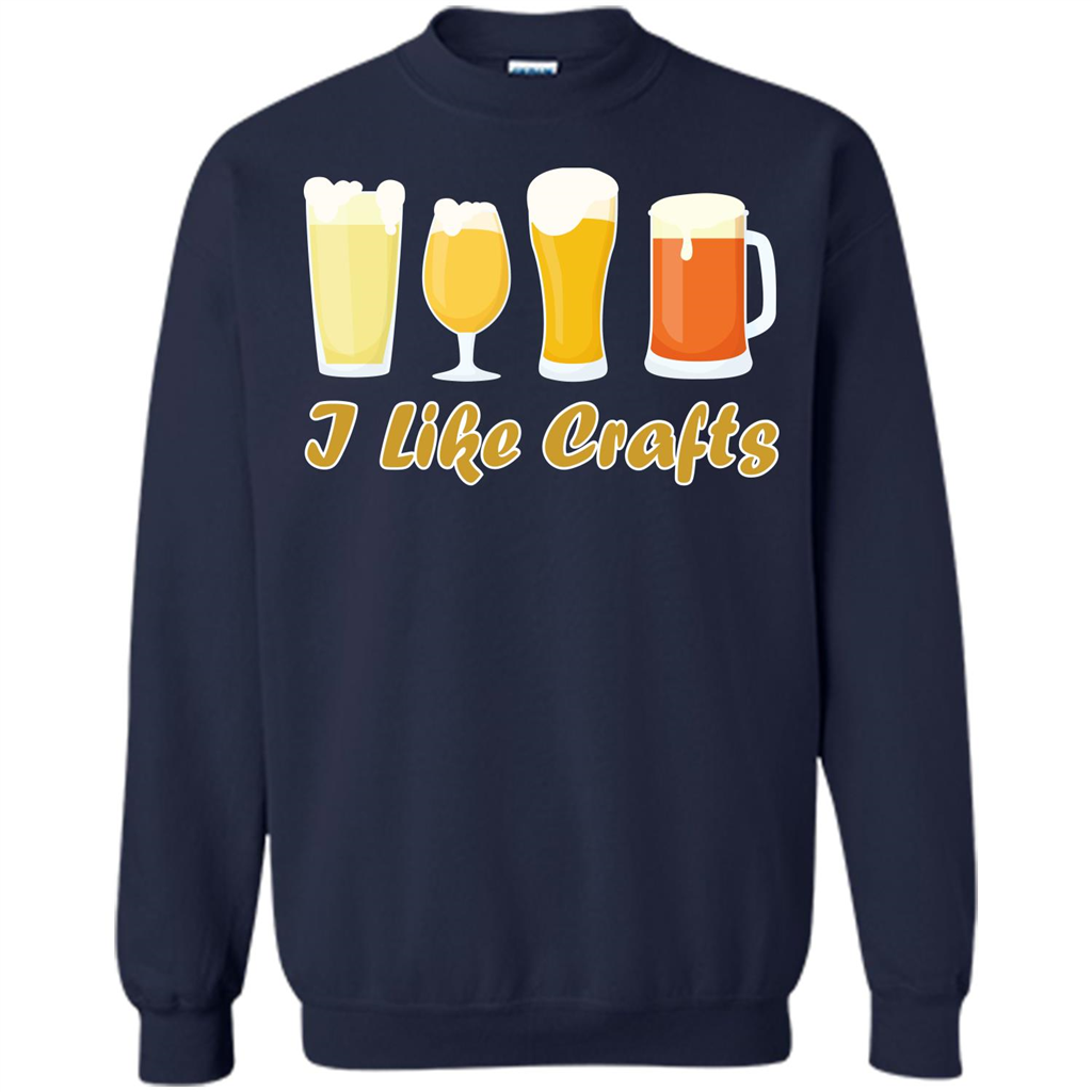 Beer T-shirt I Like Crafts Navy