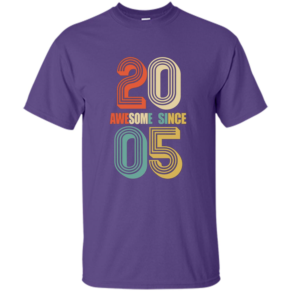 Awesome Since 2005 T-Shirt Purple