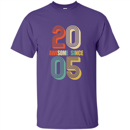Awesome Since 2005 T-Shirt Purple