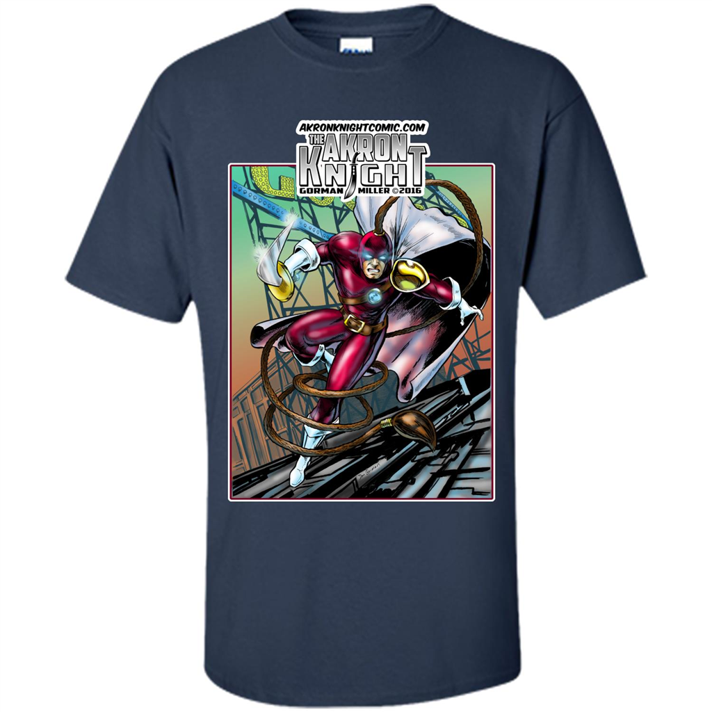 The Akron Knight Comic T-shirt Navy