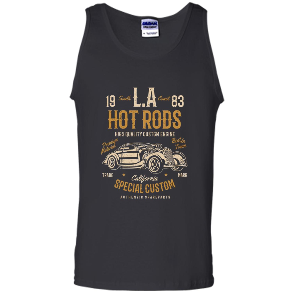 L.A. Hot Rods Classic Car T-shirt T-shirt Black