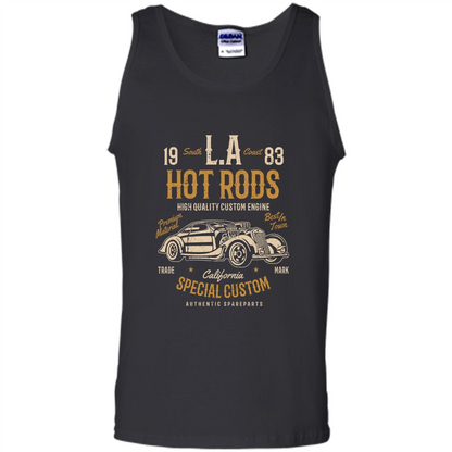 L.A. Hot Rods Classic Car T-shirt T-shirt Black