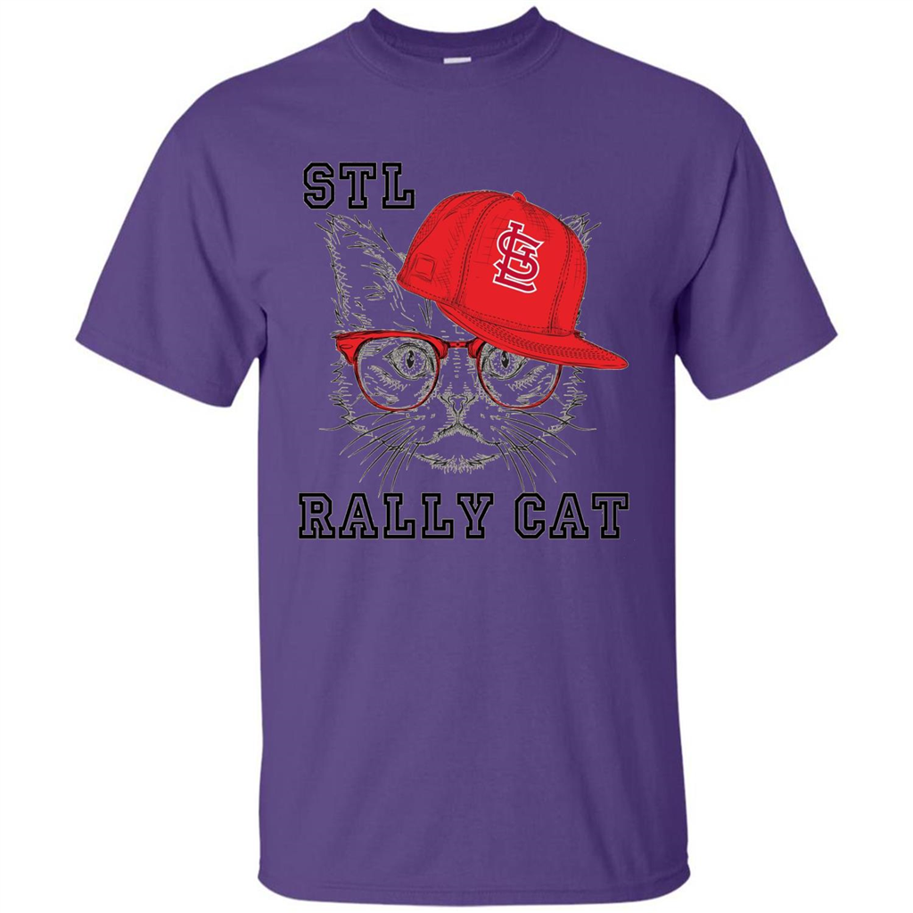 STL Rally Cat T-Shirt Saint Louis Rally Cat T-shirt Purple