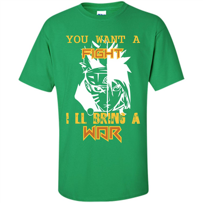Movie T-shirt You Want A Fight I_Ñéll Bring A War Irish Green