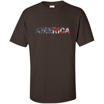 American Patriotism T-shirt Dark Chocolate