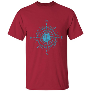 Life is Good T-shirt Compass Rose Nautical Sailing T-shirt