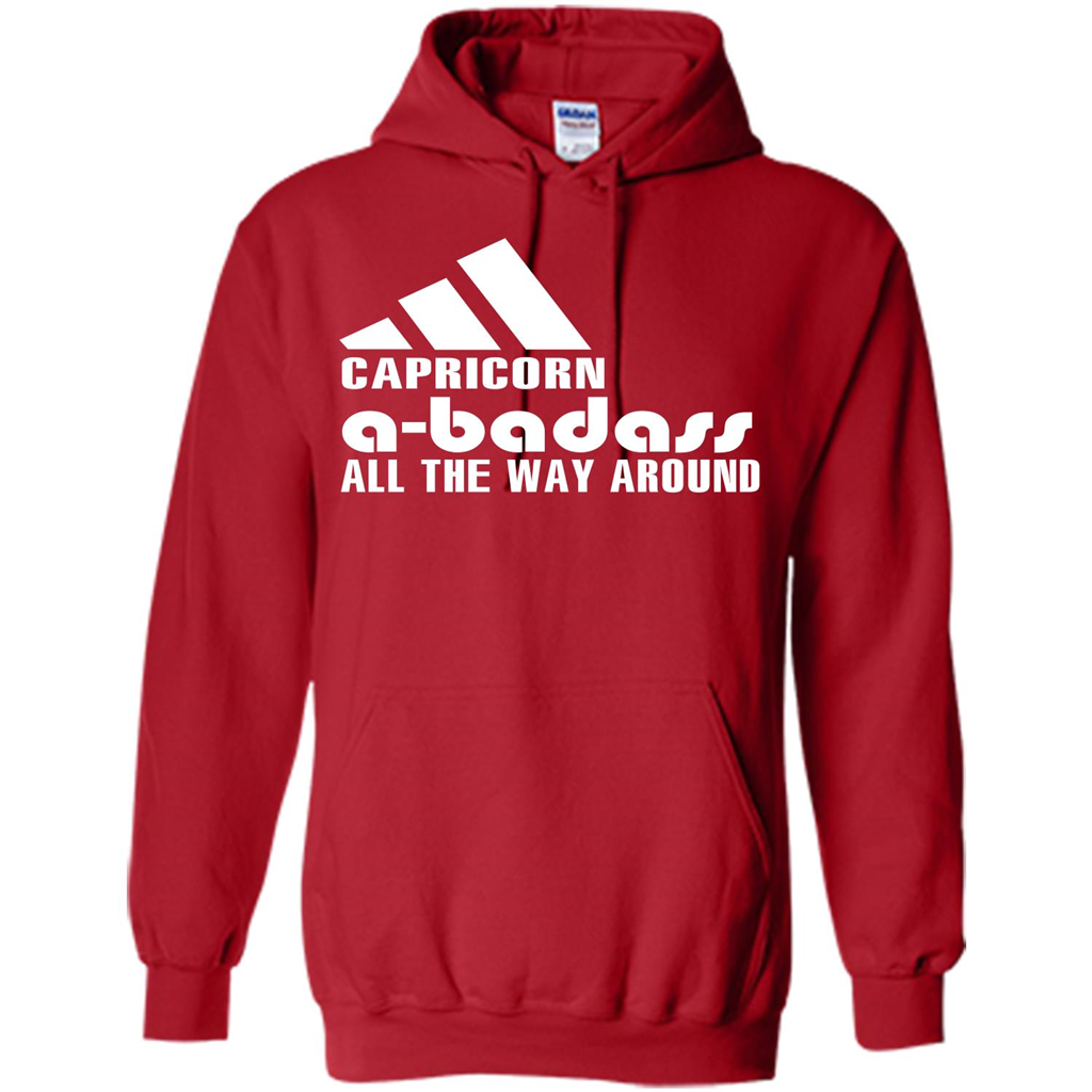 Capricorn A-Badass All The Way Around T-shirt Red