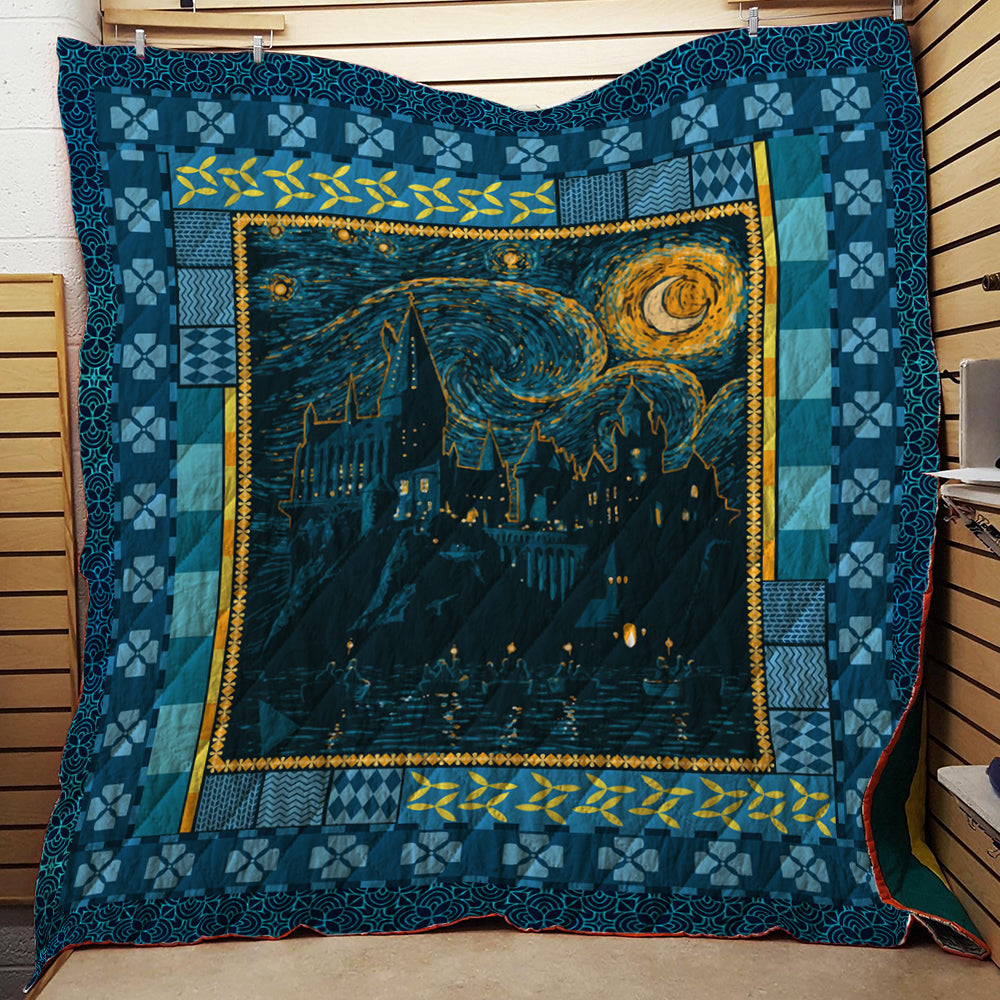 Hogwarts Castle Harry Potter 3D Quilt Blanket Queen (203x228CM)