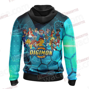 Digimon New Collection Unisex Zip Up Hoodie Jacket