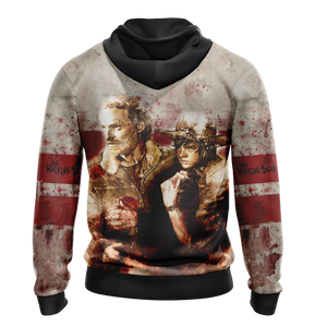 The Walking Dead Rick And Carl Grimes New Unisex 3D Hoodie