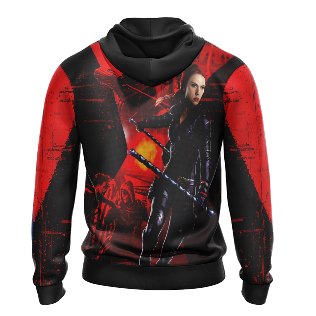 Black Widow 2020 New Unisex Zip Up Hoodie