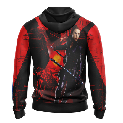 Black Widow 2020 New Unisex Zip Up Hoodie