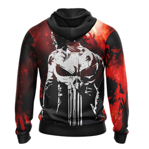 The Punisher Daredevil New Unisex Zip Up Hoodie