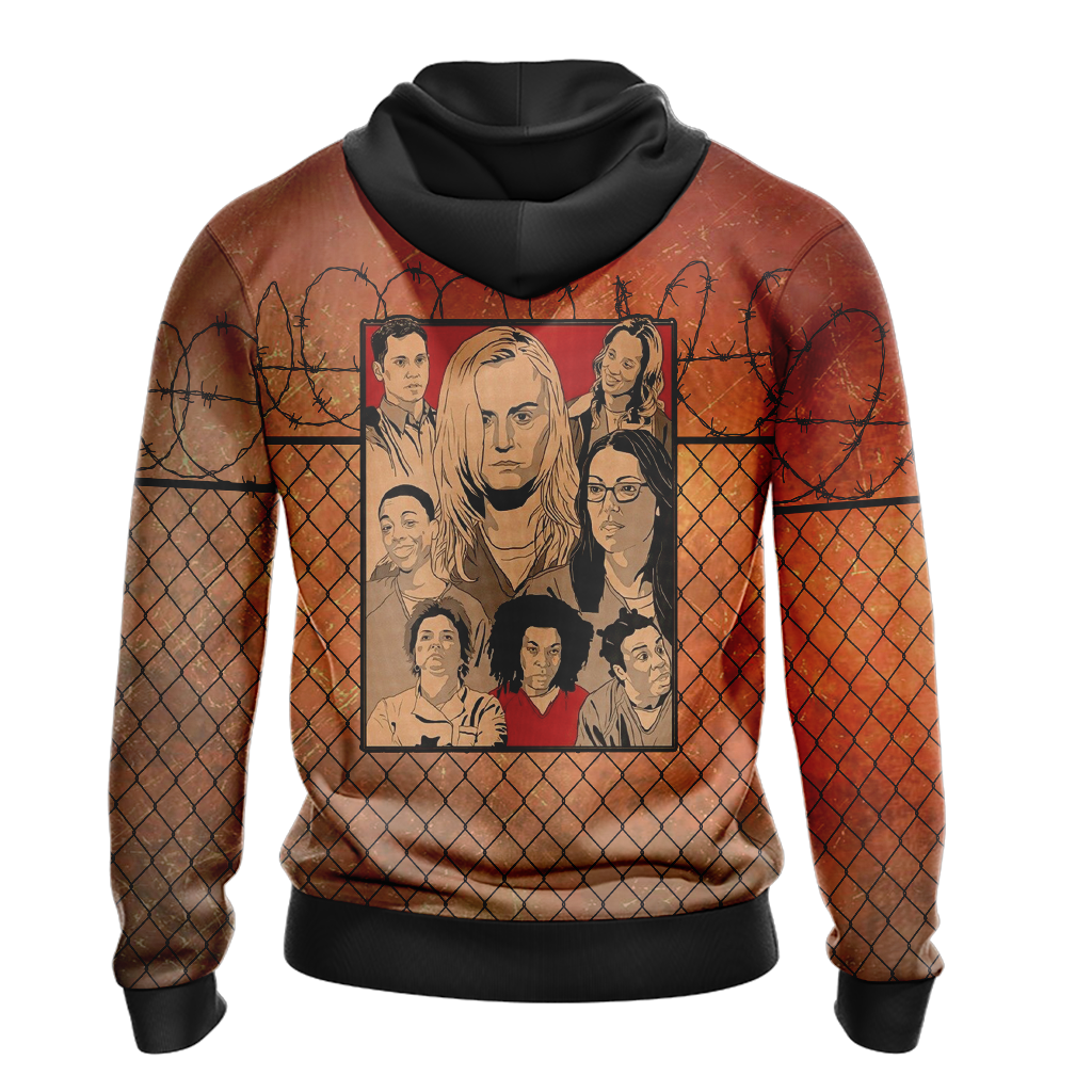 Orange Is the New Black New Style Unisex Zip Up Hoodie