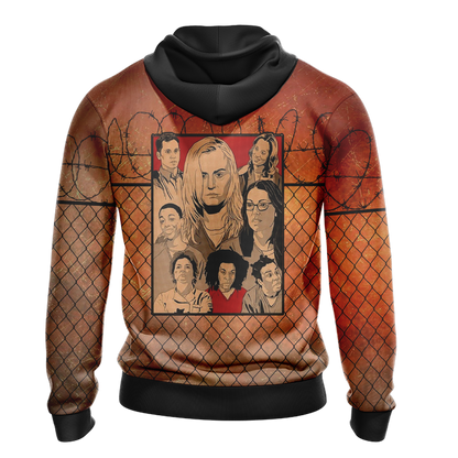Orange Is the New Black New Style Unisex Zip Up Hoodie