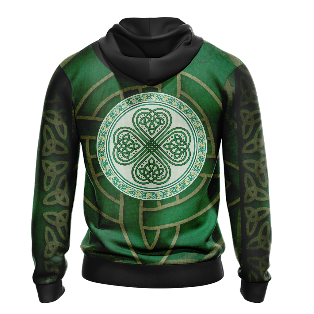 Irish Saint Patricks Day Unisex Zip Up Hoodie