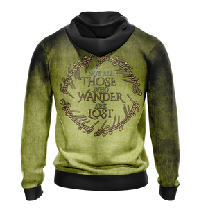 Lord Of The Ring - Not all those who wander are lost Unisex Zip Up Hoodie