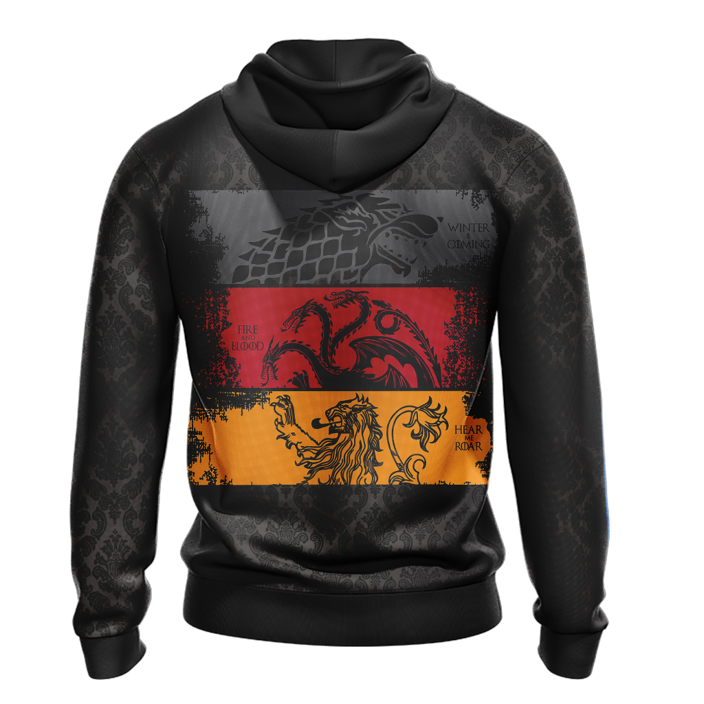 Game Of Thrones - Stark, Targaryen, Lannister Unisex 3D Hoodie