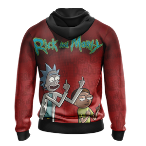 Rick and Morty New Look Unisex Zip Up Hoodie