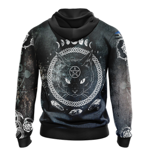 Black Cat Witches Unisex 3D Hoodie