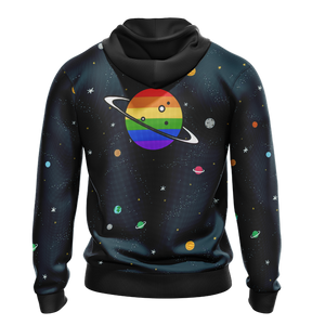 LGBT Rainbow Galaxy Sky Unisex Zip Up Hoodie