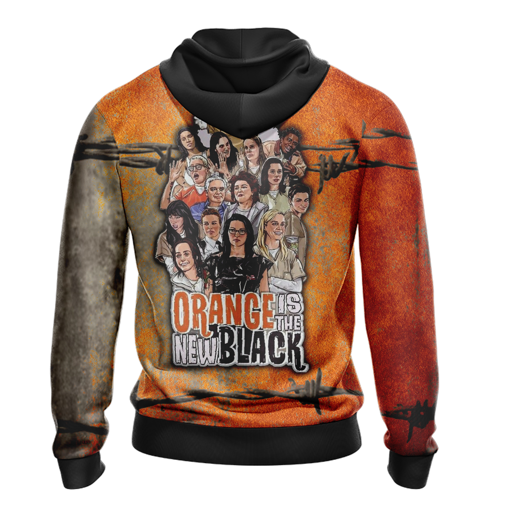 Orange is the new black Unisex Zip Up Hoodie
