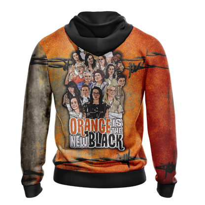 Orange is the new black Unisex Zip Up Hoodie