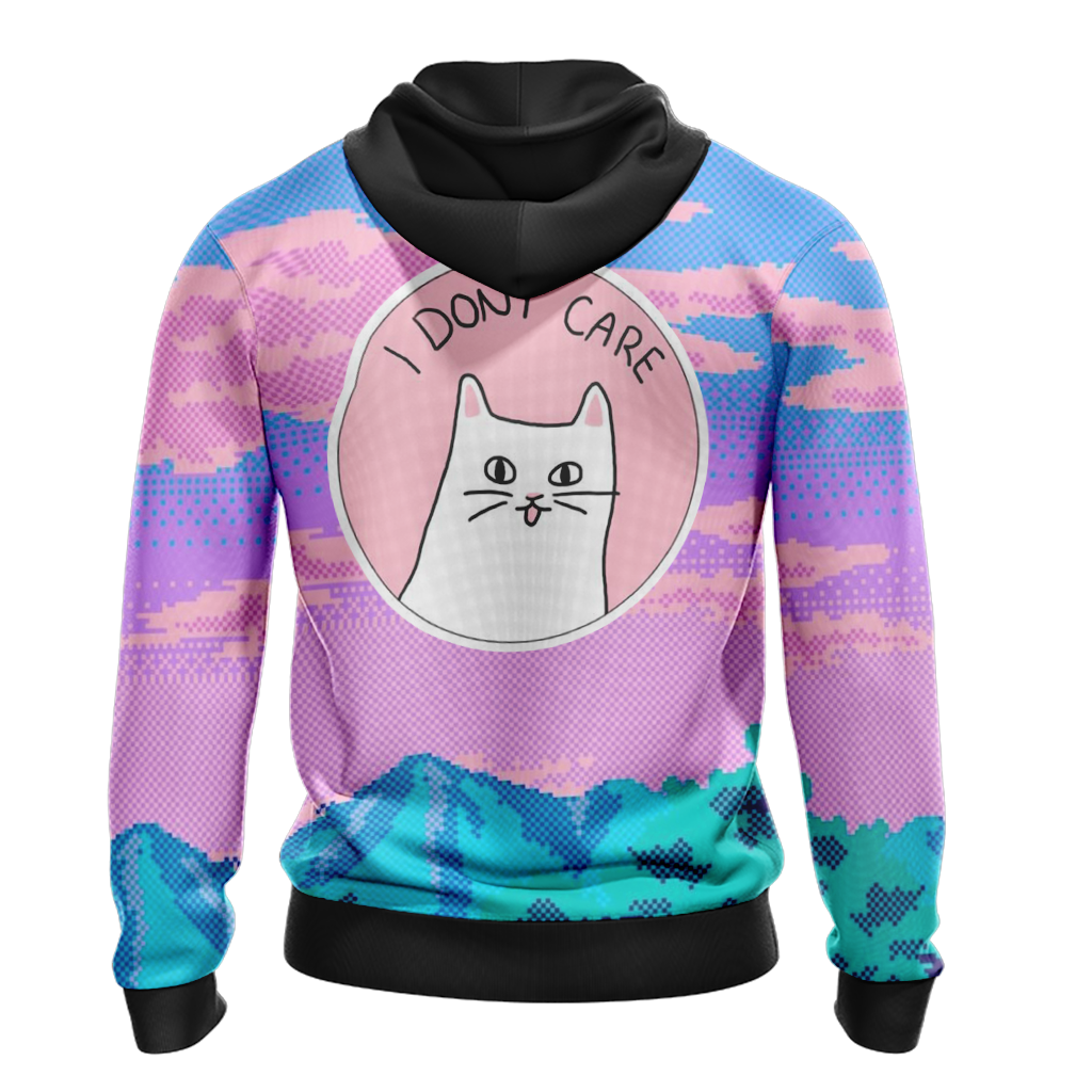 Cat Kawaii Vintage Style Unisex 3D Hoodie