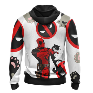 Deadpool x Cat x Fortnite Unisex 3D Hoodie