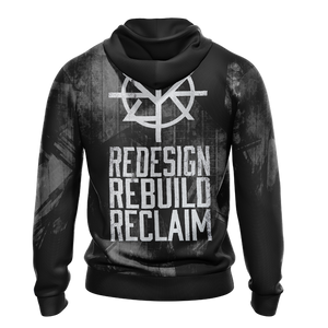 Seth Rollins - Redesign Rebuild Reclaim Unisex Zip Up Hoodie