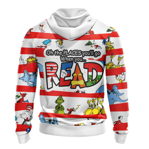 Dr. Seuss  Unisex Zip Up Hoodie