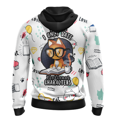 I'm Sorry I Only Date Fictional Characters Cats Anime Unisex 3D Hoodie